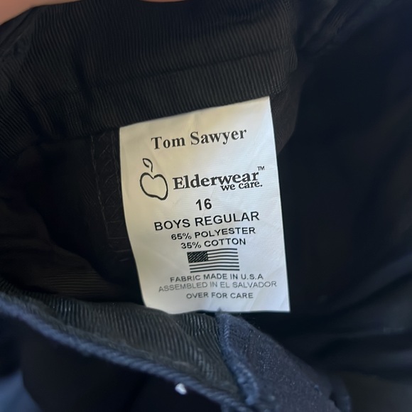 Tom Sawyer | Size 16 Boys (28 Waist) Navy Blue Pants/Slacks | New with Tags - Picture 5 of 8